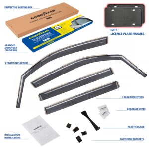 GOODYEAR In-Channel Window Deflectors Shatterproof