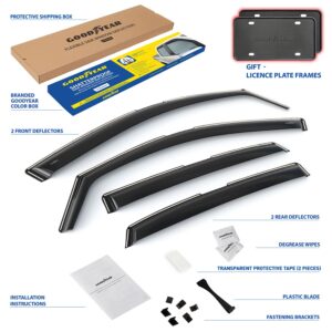 GOODYEAR In-Channel Window Deflectors Shatterproof