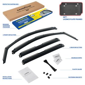 GOODYEAR In-Channel Window Deflectors Shatterproof