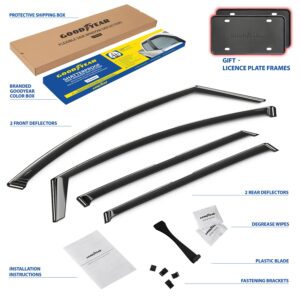 GOODYEAR In-Channel Window Deflectors Shatterproof