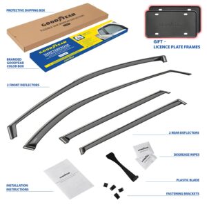 GOODYEAR In-Channel Window Deflectors Shatterproof