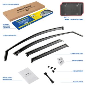 GOODYEAR In-Channel Window Deflectors Shatterproof