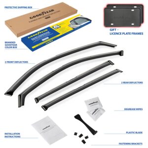 GOODYEAR In-Channel Window Deflectors Shatterproof