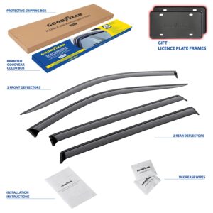 GOODYEAR Tape-On Window Deflectors Shatterproof