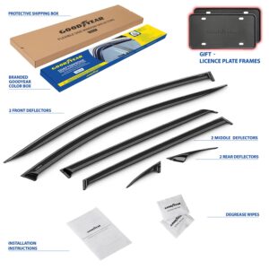 GOODYEAR Tape-On Window Deflectors Shatterproof