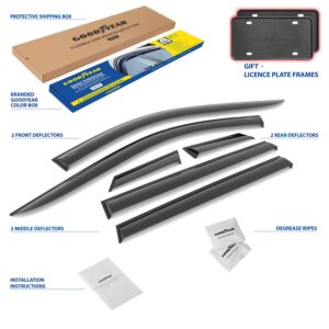 GOODYEAR Tape-On Window Deflectors Shatterproof