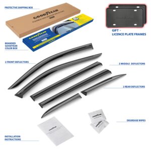 GOODYEAR Tape-On Window Deflectors Shatterproof