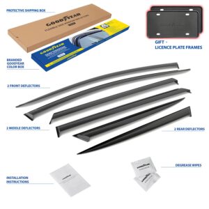 GOODYEAR Tape-On Window Deflectors Shatterproof