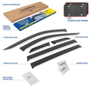 GOODYEAR Tape-On Window Deflectors Shatterproof