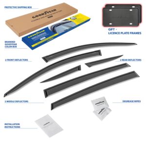 GOODYEAR Tape-On Window Deflectors Shatterproof