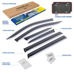 GOODYEAR Tape-On Window Deflectors Shatterproof