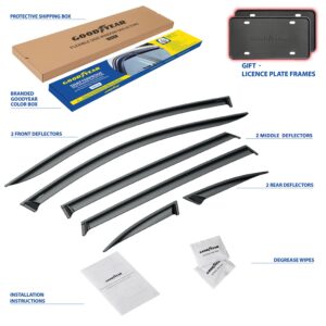 GOODYEAR Tape-On Window Deflectors Shatterproof