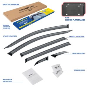 GOODYEAR Tape-On Window Deflectors Shatterproof