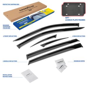 GOODYEAR Tape-On Window Deflectors Shatterproof