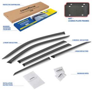 GOODYEAR Tape-On Window Deflectors Shatterproof