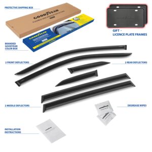 GOODYEAR Tape-On Window Deflectors Shatterproof