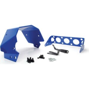Blue C6 Aluminum Transmission Shield.