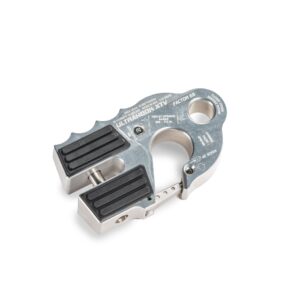 ULTRAHOOK XTV WINCH HOOK WITH SHACKLE MOUNT -- SILVER