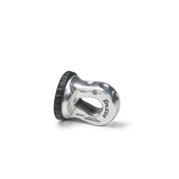 SPLICER 3/8-1/2" SYNTHETIC ROPE SPLICE-ON SHACKLE MOUNT -- SILVER