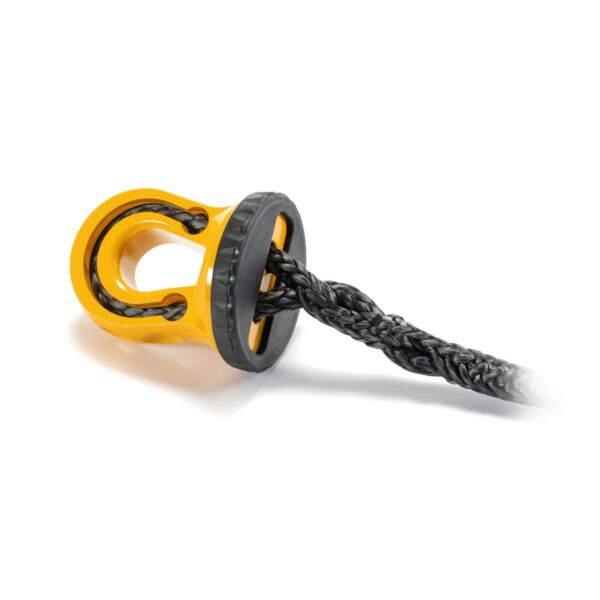 SPLICER 3/8-1/2" SYNTHETIC ROPE SPLICE-ON SHACKLE MOUNT -- YELLOW
