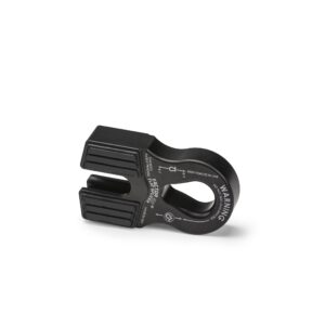 FLAT SPLICER 3/8-1/2" SYNTHETIC ROPE SPLICE-ON SHACKLE MOUNT -- BLACK