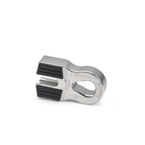 FLAT SPLICER 3/8-1/2" SYNTHETIC ROPE SPLICE-ON SHACKLE MOUNT -- SILVER