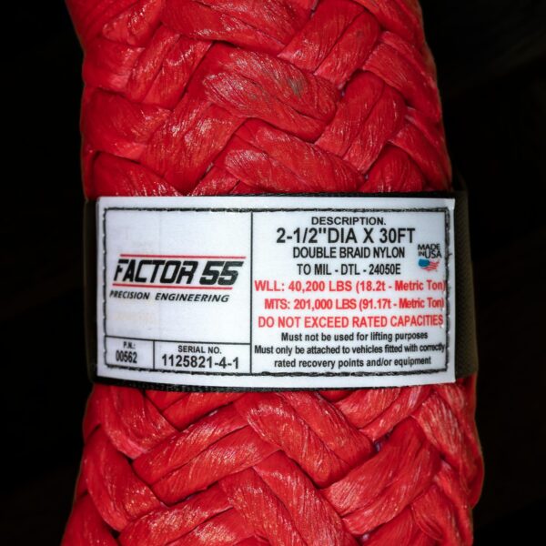EXTREME DUTY KINETIC ENERGY ROPE 2-1/2IN DIA X 30FT