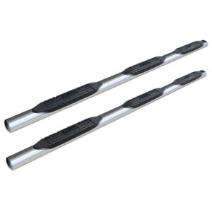 Raptor Series - 0403-0119M - 4 in Wheel to Wheel Oval Steps Polished Stainless Steel - 04-14 Ford F-150 SuperCab 6.7ft Bed