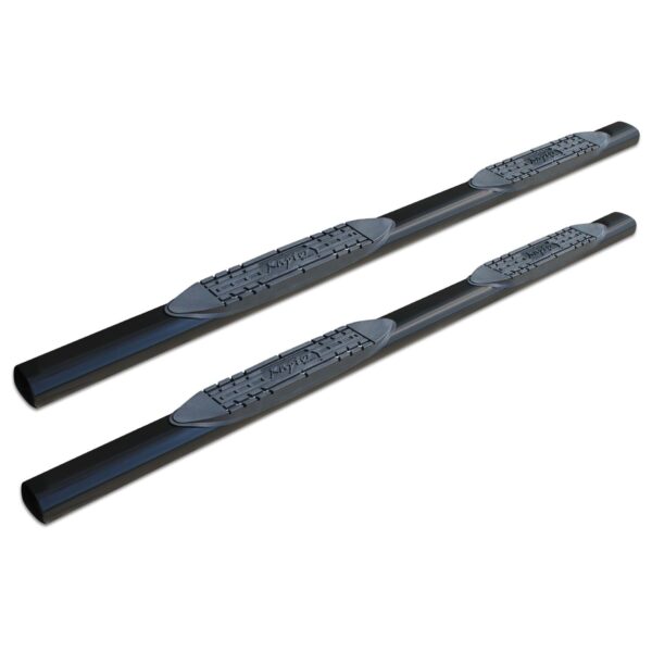 Raptor Series - 0702-0648B - 4 in Oval Steps Black E-Coated Alloy Steel - 19-24 Dodge Ram 1500 New Body Style Crew Cab