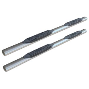 Raptor Series - 0707-0453 - 4 in Oval Steps Polished Stainless Steel - 05-12 Nissan Pathfinder 4 Door