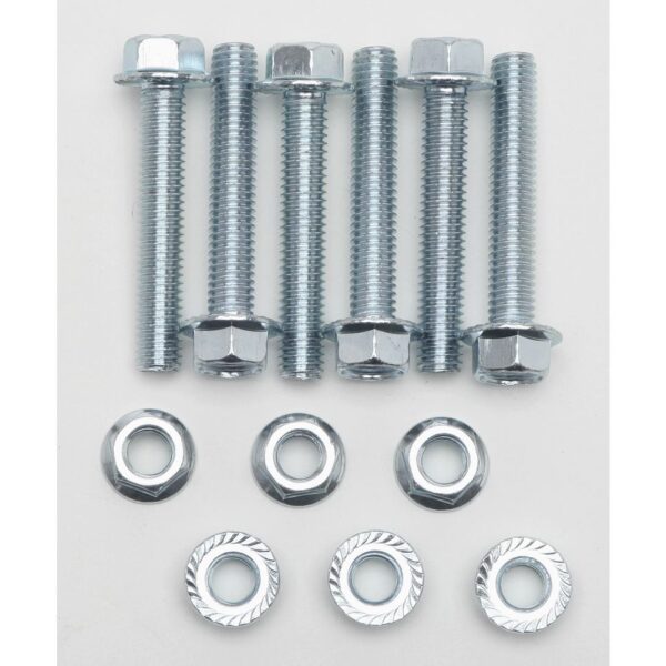 HEDMAN HEDDERS COLLECTOR BOLT KIT; FOR BALL AND SOCKET STYLE COLLECTOR- ZINC PLATED (6 PACK)