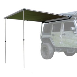 OFFGRID - 100000-000400 - Rooftop Awning Olive Drab Polyester - 6.5ft x 8.2ft Pull-Out Roof Top Awning