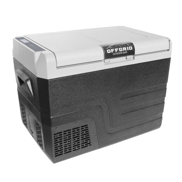 OFFGRID - 100000-002800 - Cooler Gray - 12 Volt Portable Electric Refrigerator Freezer Cooler 45 Liter