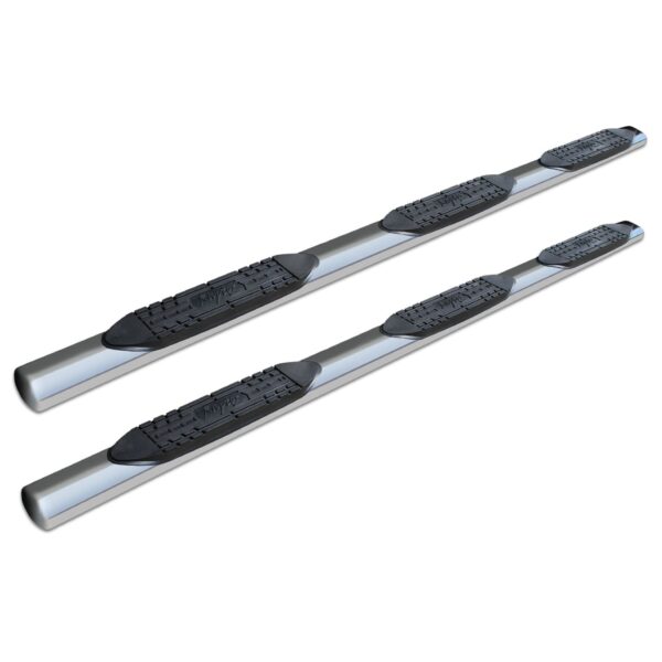 Raptor Series - 1003-0060 - 5 in Wheel to Wheel Oval Steps Polished Stainless Steel - 99-16 Ford F-250/F-350 Super Duty Crew Cab 6.9ft Bed, 00-16 F-350 Super Duty Crew Cab 8ft Bed Dually