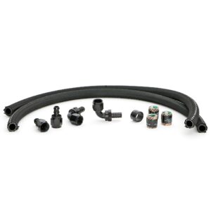 HAMBURGER'S PERFORMANCE PRODUCTS 72 IN. PREMIUM OIL LINES FOR HAMBURGER'S BILLET OIL FILTRATION KITS; 1/2 IN. I.D. HOSE; -10AN FITTINGS