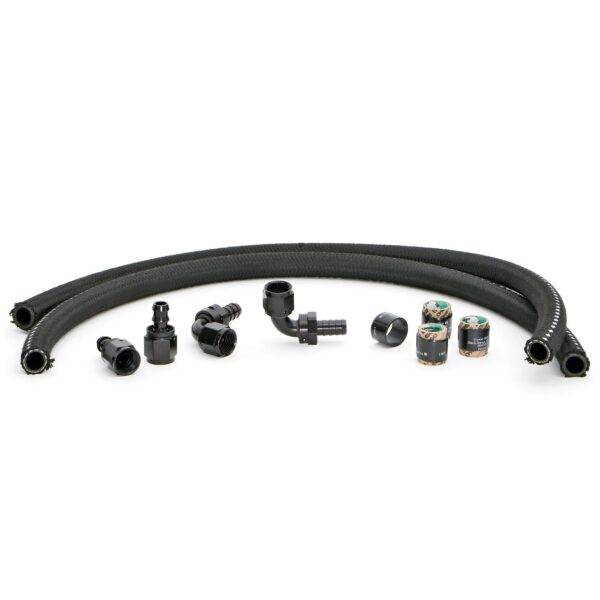 HAMBURGER'S PERFORMANCE PRODUCTS 72 IN. PREMIUM OIL LINES FOR HAMBURGER'S BILLET OIL FILTRATION KITS; 1/2 IN. I.D. HOSE; -10AN FITTINGS