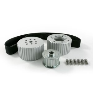 TSP Gilmer Style Pulley Kit; Billet Aluminum; BBM; Satin