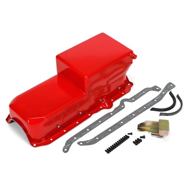 HAMBURGER'S PERFORMANCE PRODUCTS ECONO-SERIES OIL PAN; SB CHEVY (305-350) 1986-99- DRAG RACE; 7 QTS.; WET SUMP
