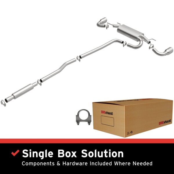 BRExhaust 2014-2018 Mazda 3 Direct-Fit Replacement Exhaust System