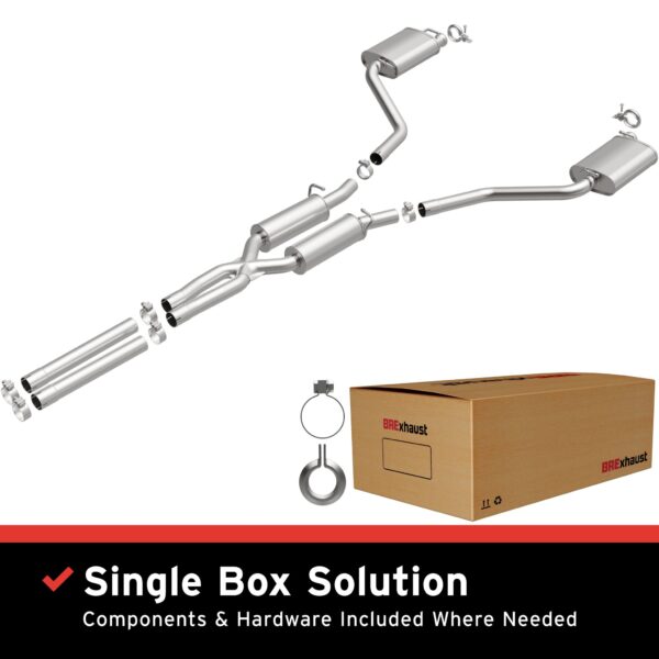 BRExhaust 2009-2014 Dodge Challenger 5.7L Direct-Fit Replacement Exhaust System