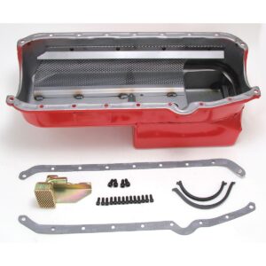 HAMBURGER'S PERFORMANCE PRODUCTS ECONO-SERIES OIL PAN; SB CHEVY (283-400) 1955-79- DRAG RACE; 7 QTS.; WET SUMP