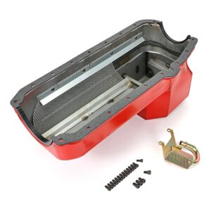 HAMBURGER'S PERFORMANCE PRODUCTS ECONO-SERIES OIL PAN; SB CHEVY (283-400) 1955-79-INTO S10 SWAP- DRAG RACE; 7 QTS.; WET SUMP