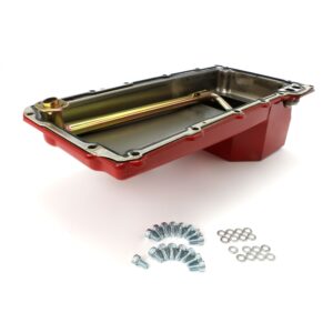 HAMBURGER'S PERFORMANCE PRODUCTS EARLY GM VEHICLES AND 1982-04 S10 ENGINE SWAP OIL PAN; LS SERIES ENGINES; 5 QT; REAR SUMP