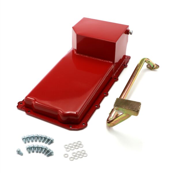 HAMBURGER'S PERFORMANCE PRODUCTS EARLY GM VEHICLES AND 1982-04 S10 ENGINE SWAP OIL PAN; LS SERIES ENGINES; 5 QT; REAR SUMP