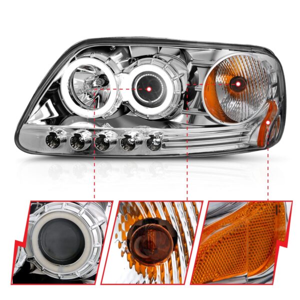 Projector Headlight Set w/Halo