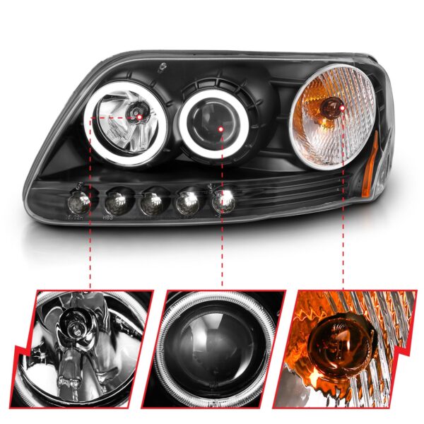 Projector Headlight Set w/Halo