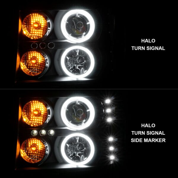 Projector Headlight Set w/Halo