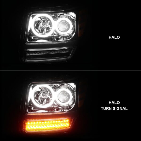 Projector Headlight Set w/Halo