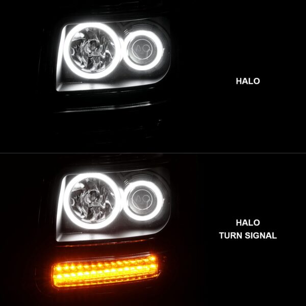 Projector Headlight Set w/Halo