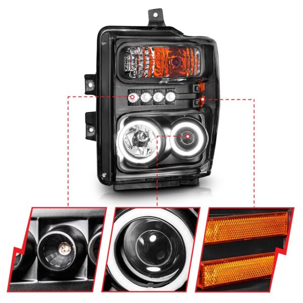 Projector Headlight Set w/Halo
